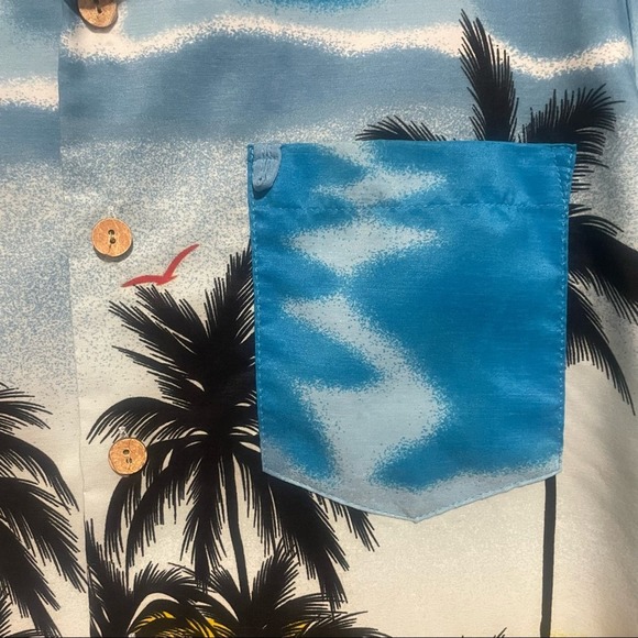 Ten2One Hawaiian Tropical Print Shirt size Medium - Picture 3 of 4